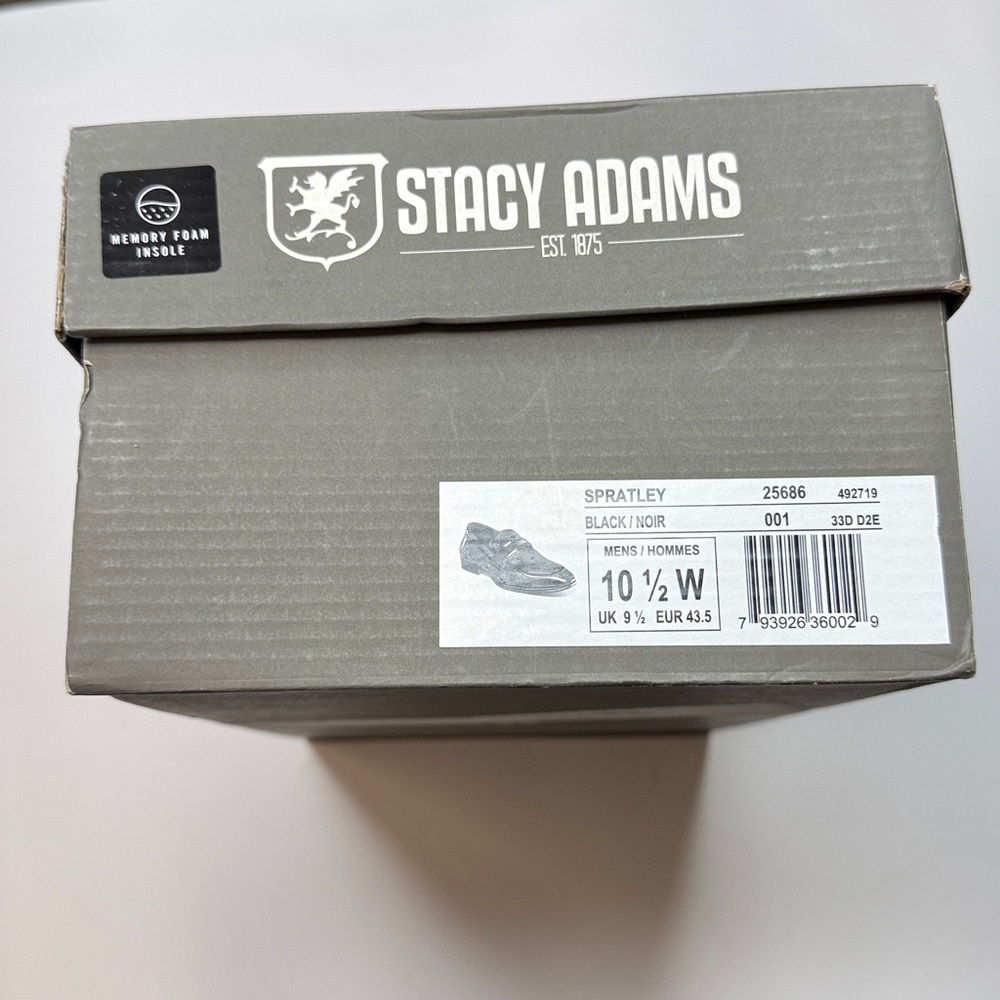 Stacy Adams Men's Spratley Moc Toe Saddle Slip On Loafer- Size 10.5W- Wide Width - Picture 8 of 15